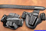 Double Inside Waistband Magazine Pouch and Matching M-11 IWB Gun Holster and Shark Belt with Stingray