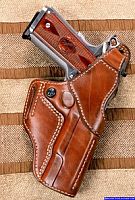 FBI Leather Gun Holster Belt Holster Style for Springfield 1911 Professional Pistol
