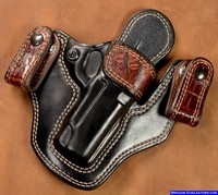 Custom IWB Gun Holsters for Kimber 1911 Pistol, Crocodile