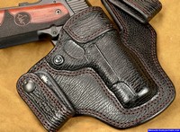 Full Shark Skin Leather Gun Holster for a 4.25" 1911 pistol