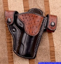 Belt Holsters Exotic Ostrich Leather